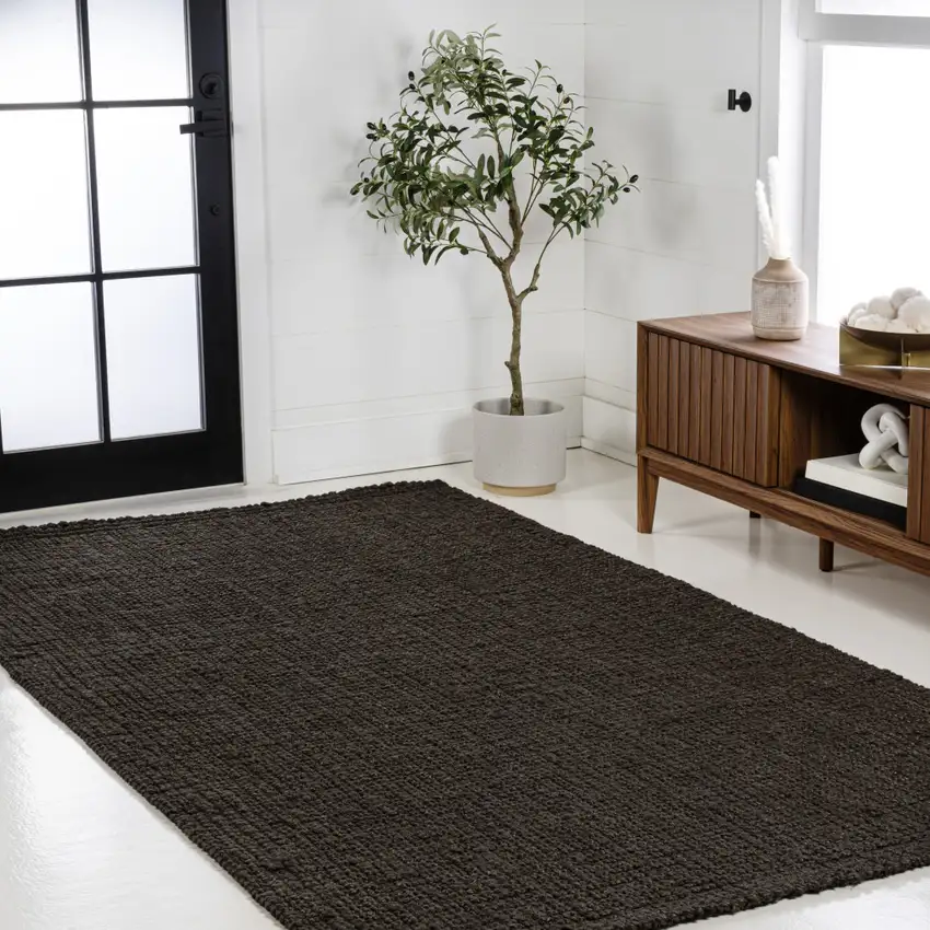 Brown Jute Handmade Area Rug Photo 6