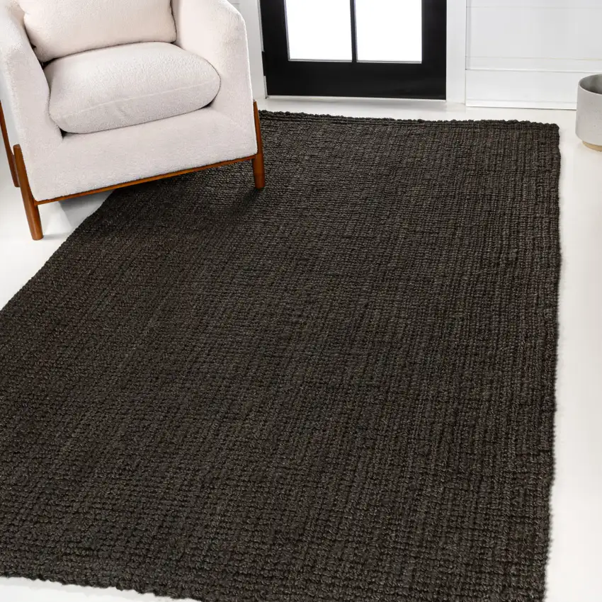 Brown Jute Handmade Area Rug Photo 4