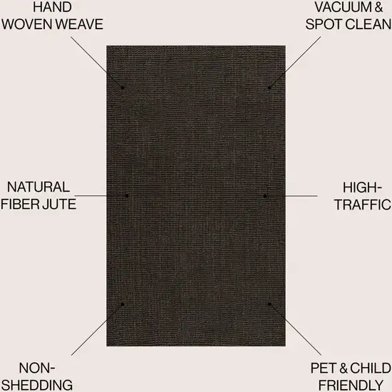 Brown Jute Handmade Area Rug Photo 7