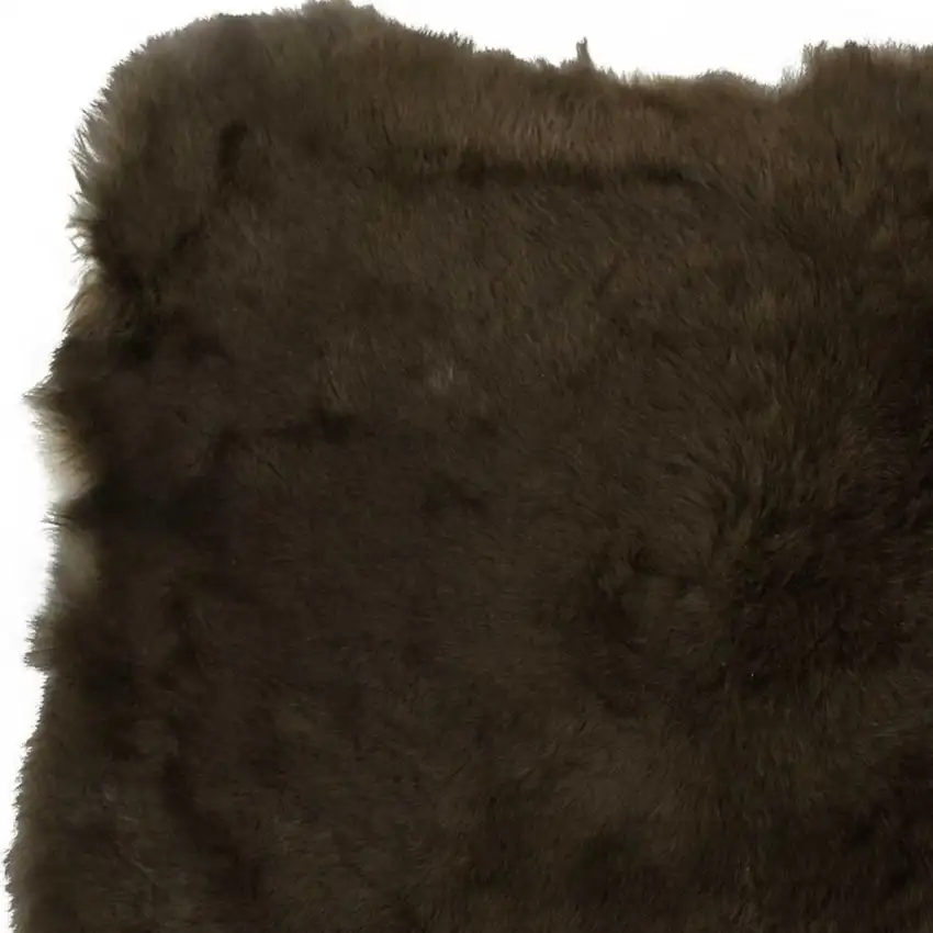 Green And Black Genuine Sheepskin Shag Area Rug Photo 4