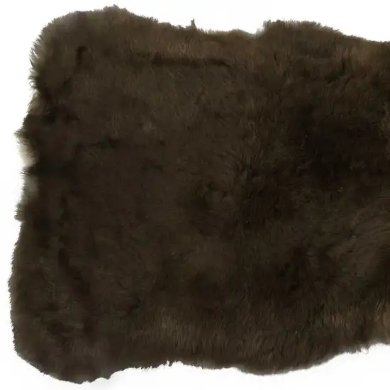 Green And Black Genuine Sheepskin Shag Area Rug Photo 5