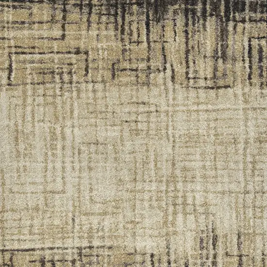 Brown Ombre Abstract Area Rug Photo 5