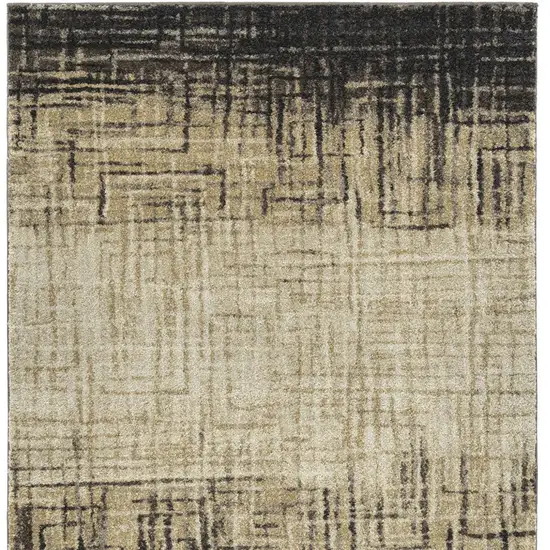 Brown Ombre Abstract Area Rug Photo 3