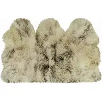 Photo of Brown Ombre Natural Sheepskin Area Rug