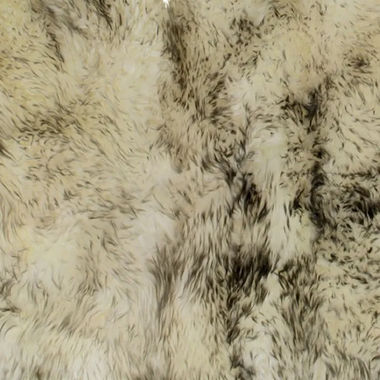 Brown Ombre Natural Sheepskin Area Rug Photo 3