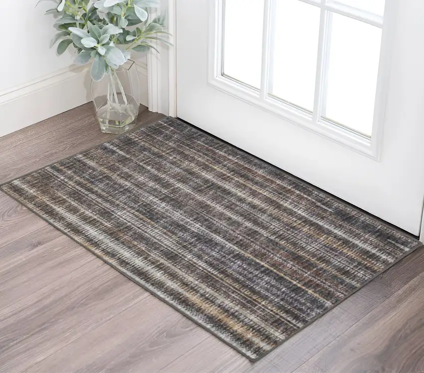 Brown Ombre Tufted Handmade Area Rug Photo 1