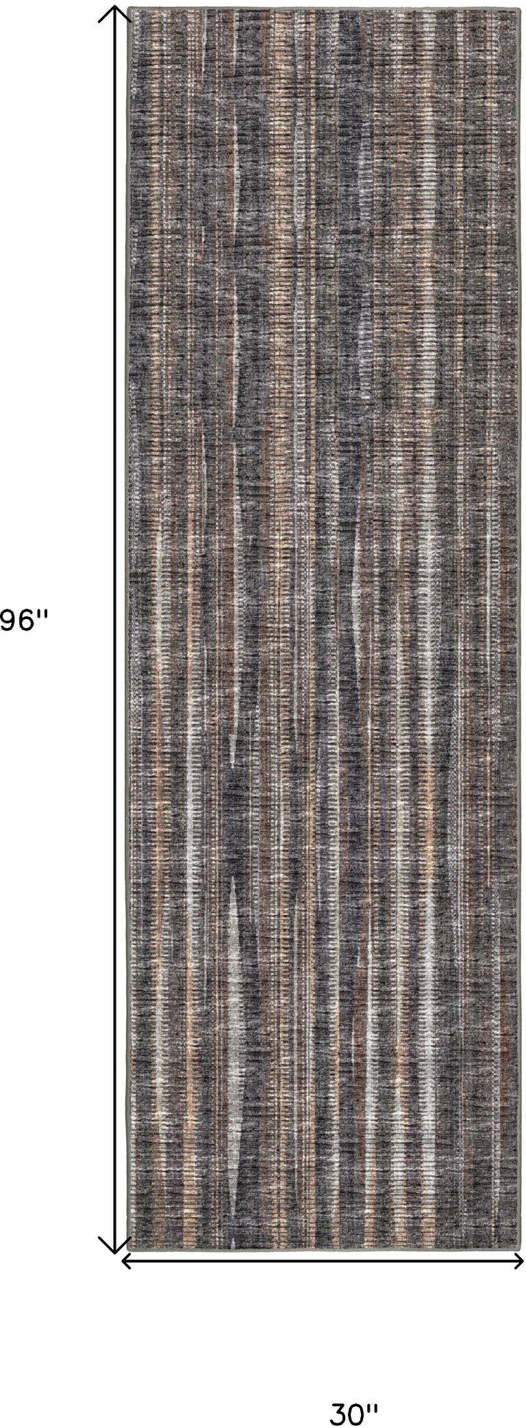 Brown Ombre Tufted Handmade Runner Rug Photo 5