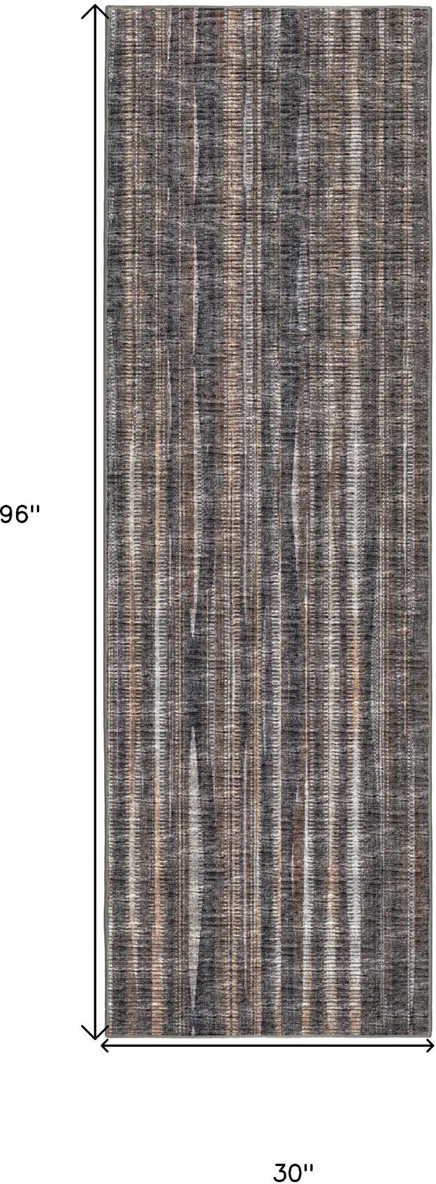 Brown Ombre Tufted Handmade Runner Rug Photo 8