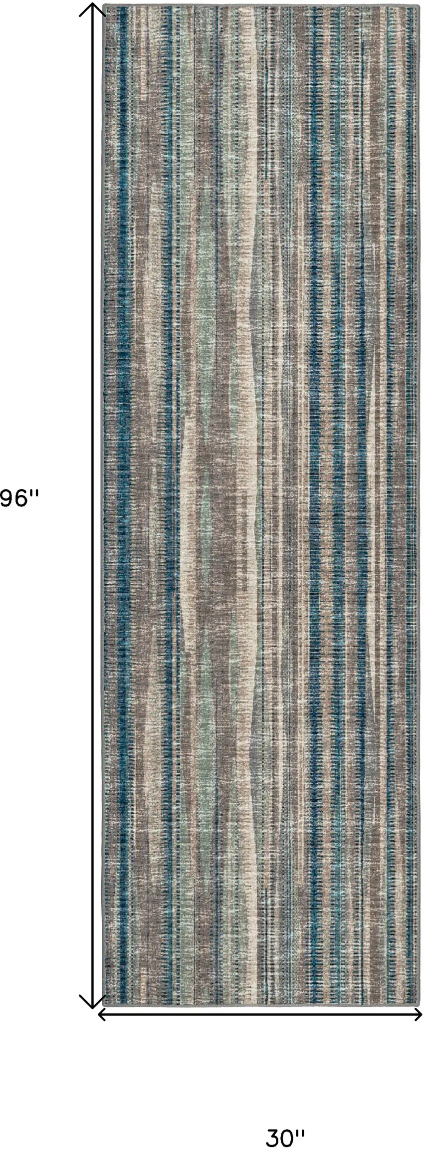 Brown Ombre Tufted Handmade Runner Rug Photo 8