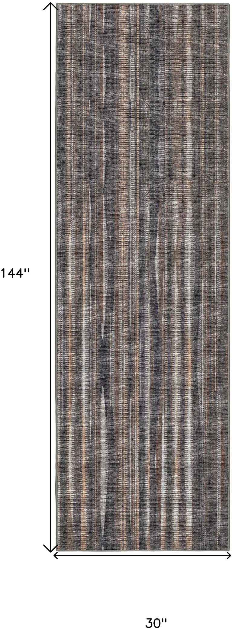 Brown Ombre Tufted Handmade Runner Rug Photo 5
