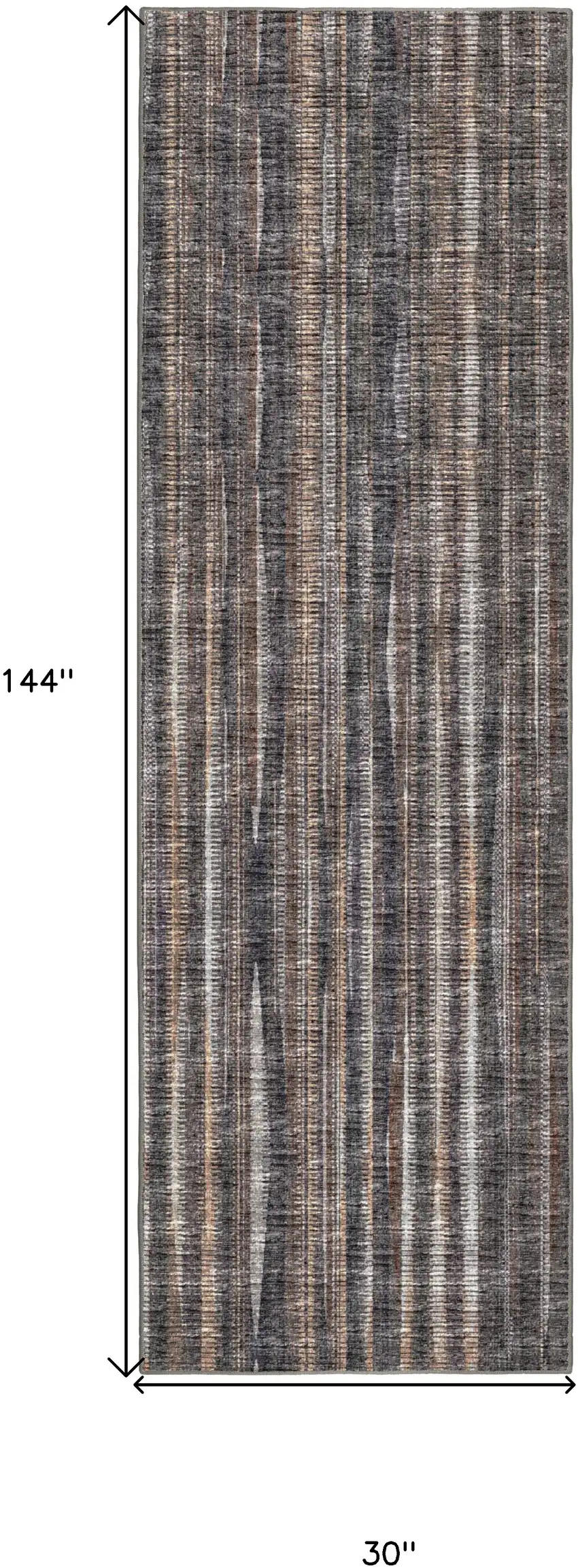 Brown Ombre Tufted Handmade Runner Rug Photo 8