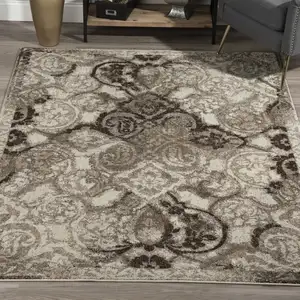 Photo of Brown Oriental Area Rug