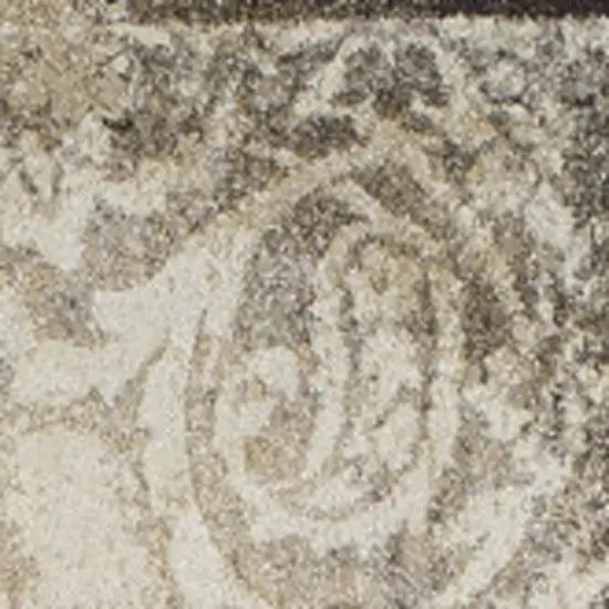 Brown Oriental Area Rug Photo 6