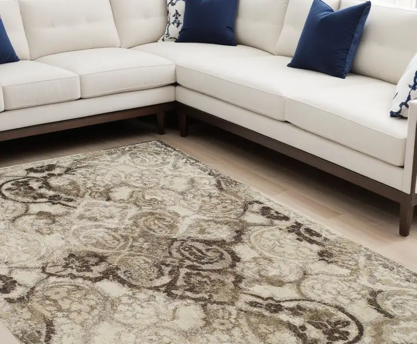 Brown Oriental Area Rug Photo 1