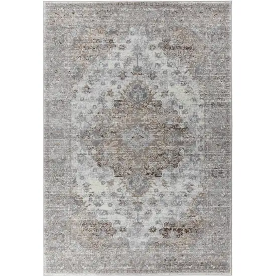 Brown Oriental Area Rug Photo 6