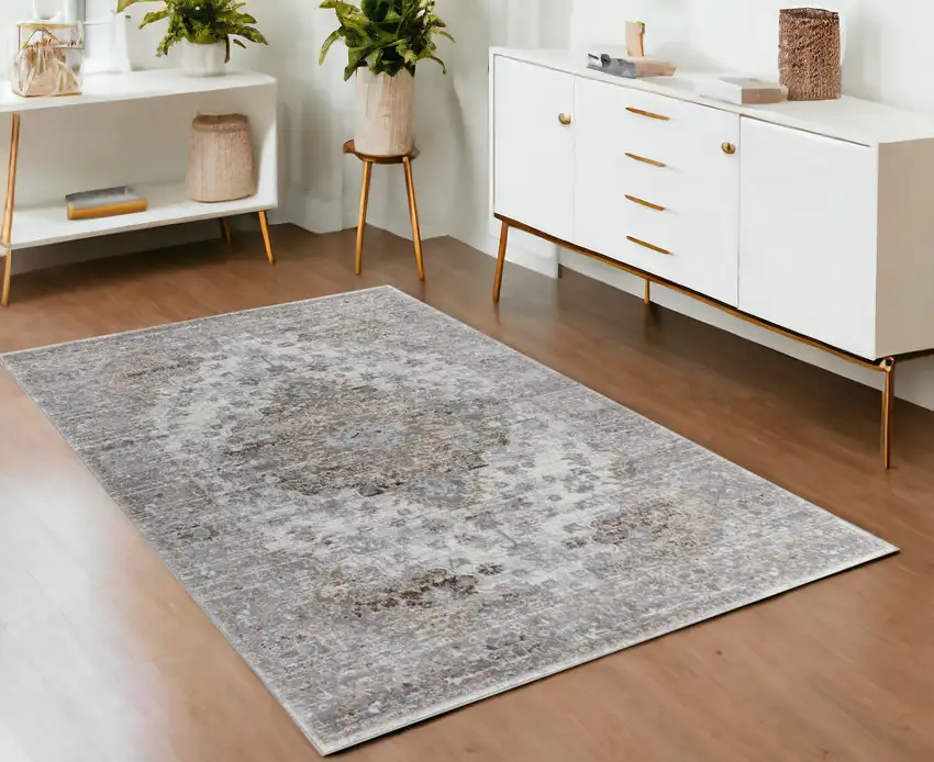 Brown Oriental Area Rug Photo 1