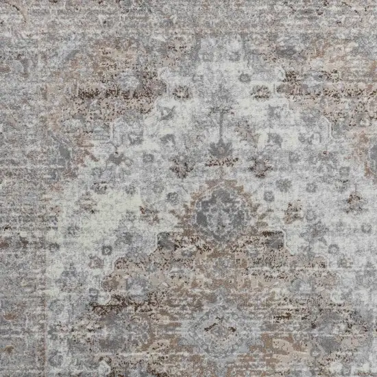 5' X 8' Brown Oriental Area Rug Photo 5
