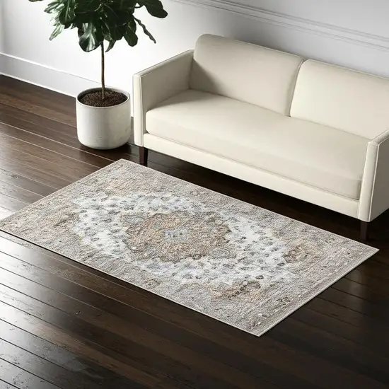 5' X 8' Brown Oriental Area Rug Photo 1