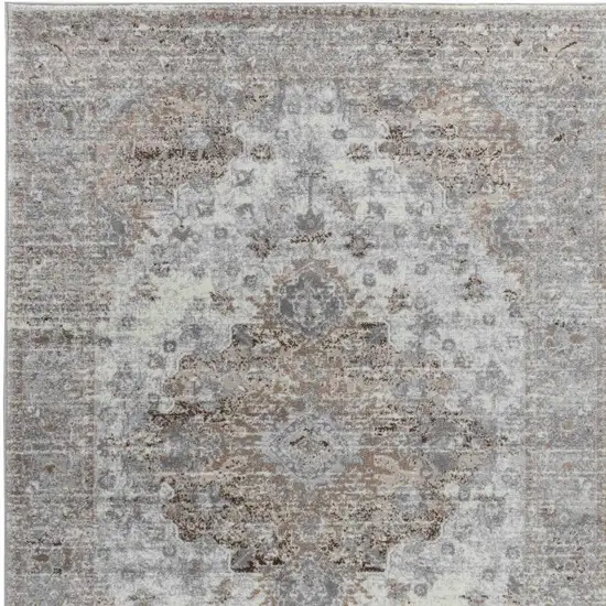 7' X 10' Brown Oriental Area Rug Photo 5