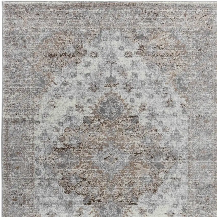 7' X 10' Brown Oriental Area Rug Photo 5