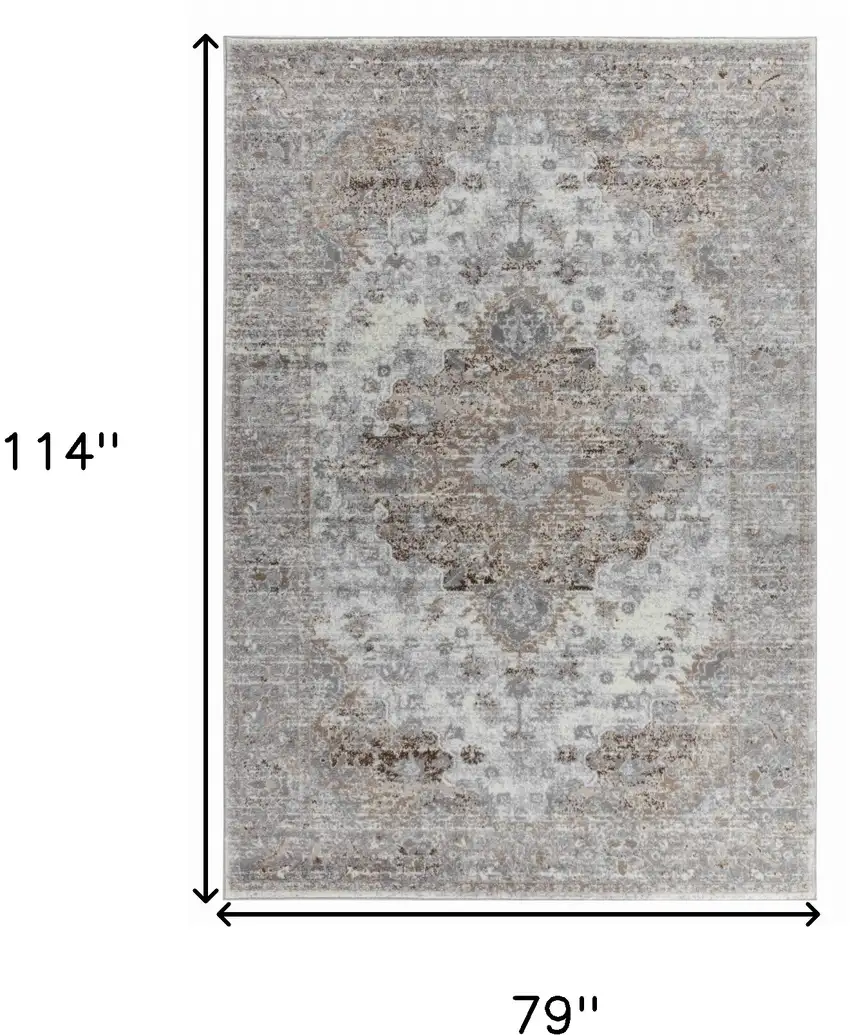 Brown Oriental Area Rug Photo 5
