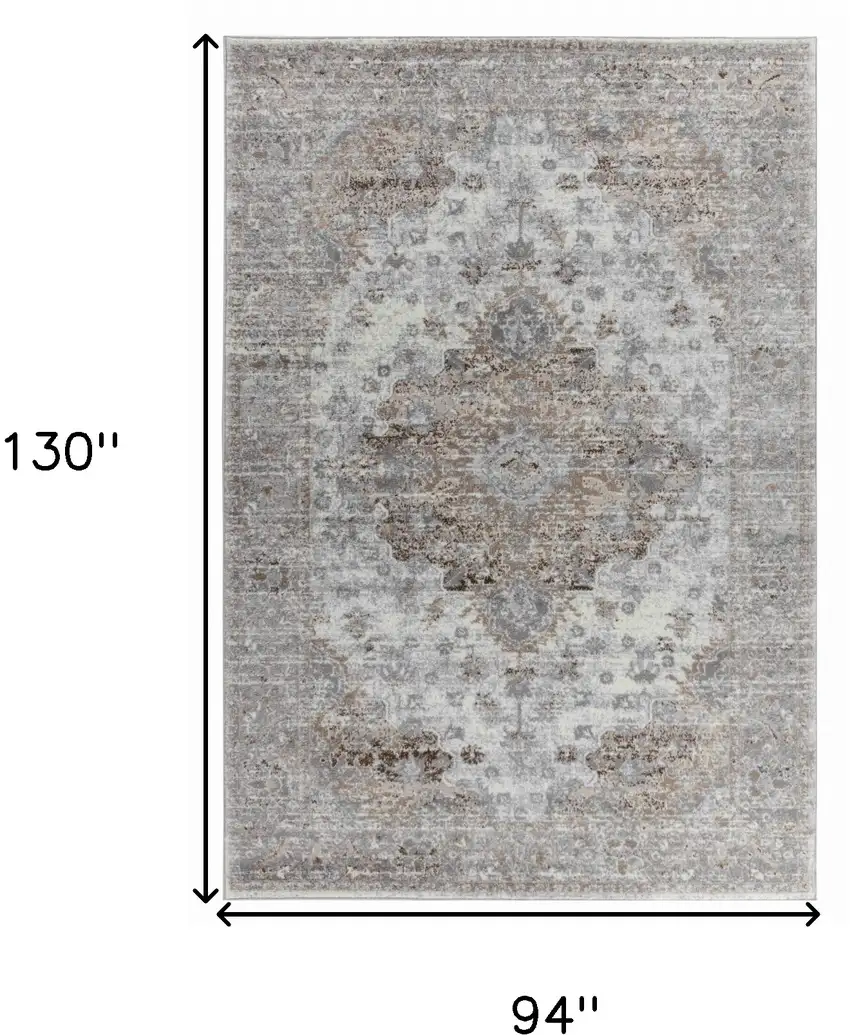 Brown Oriental Area Rug Photo 5