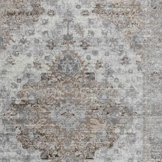 8' X 11' Brown Oriental Area Rug Photo 6