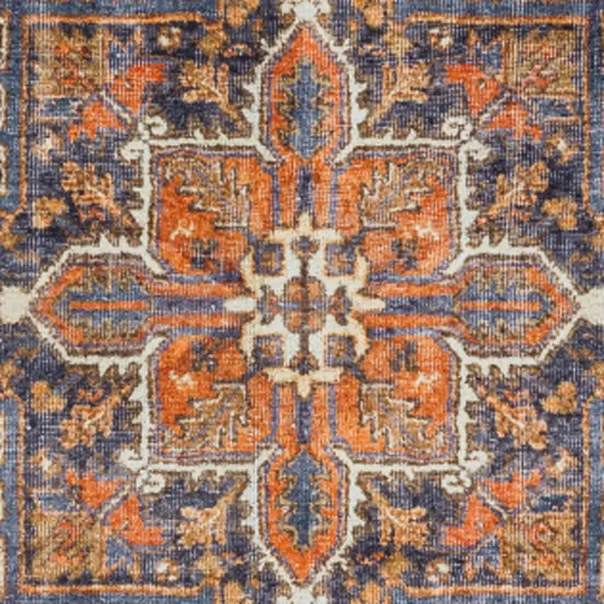 Brown Oriental Distressed Non Skid Area Rug Photo 5