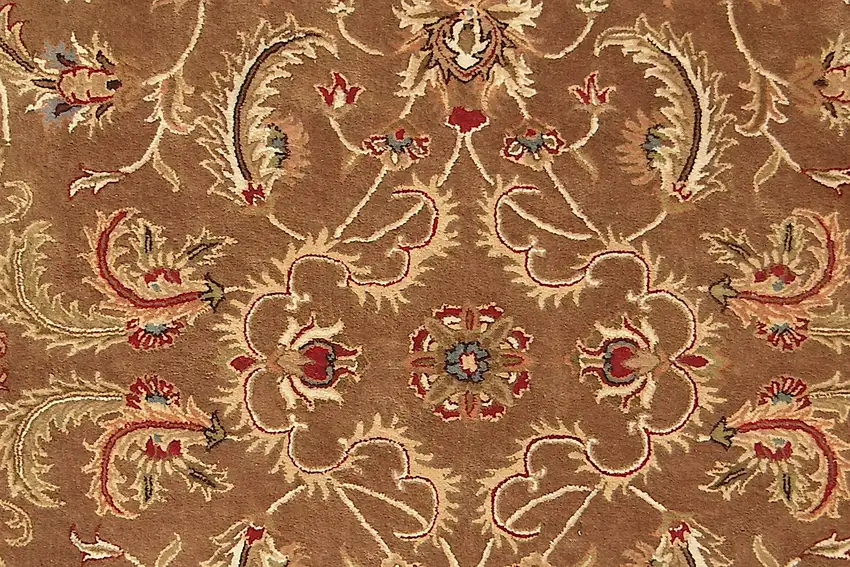 Brown Oriental Hand Tufted Non Skid Area Rug Photo 7