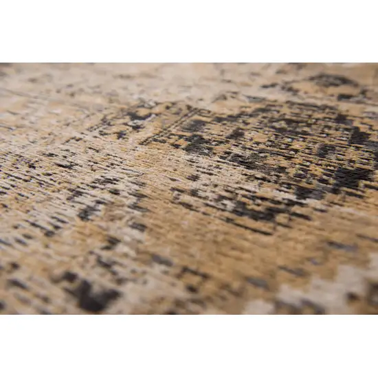 Brown Oriental Washable Area Rug Photo 9