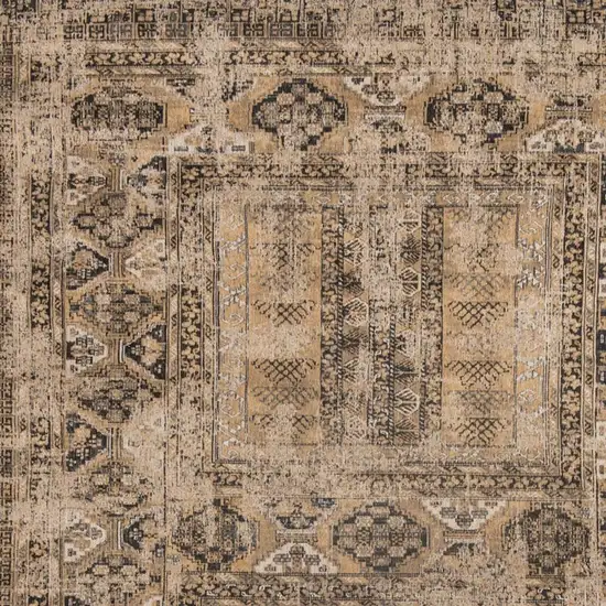 Brown Oriental Washable Area Rug Photo 3