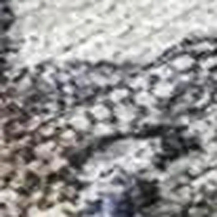 Brown Purple And Ivory Abstract Washable Indoor Outdoor Area Rug Photo 3