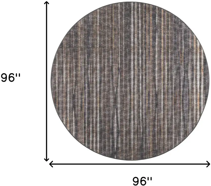8' X 8' Brown Round Ombre Tufted Handmade Area Rug Photo 8