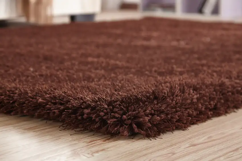 Brown Shag Hand Tufted Area Rug Photo 7