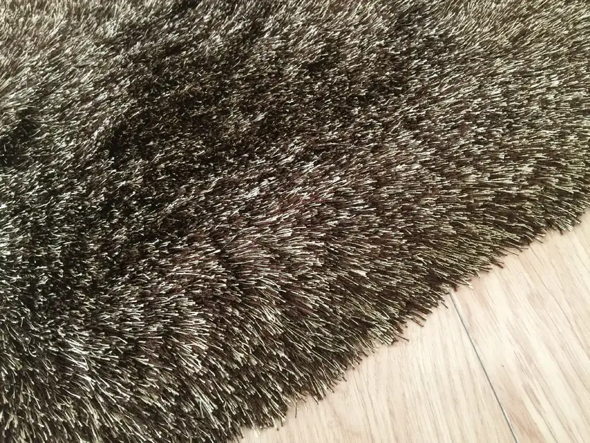 Brown Shag Hand Tufted Area Rug Photo 8