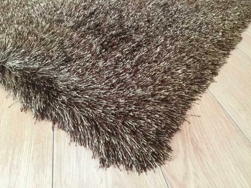 Brown Shag Hand Tufted Area Rug Photo 5