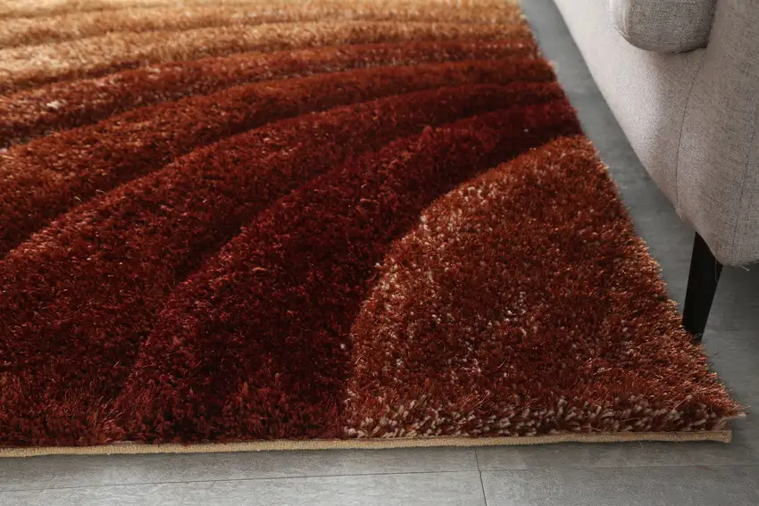 Brown Shag Hand Tufted Area Rug Photo 9