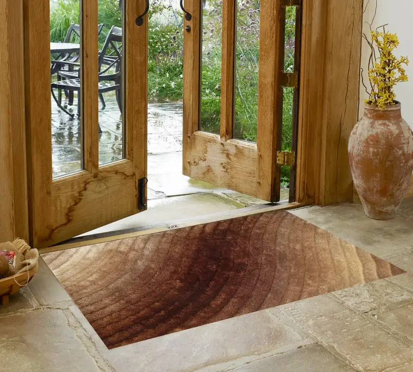 Brown Shag Hand Tufted Area Rug Photo 1