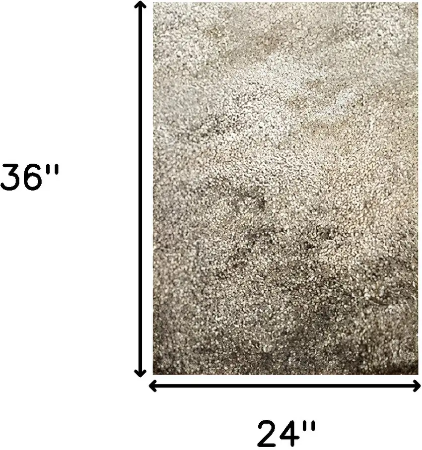 Brown Shag Hand Tufted Area Rug Photo 3