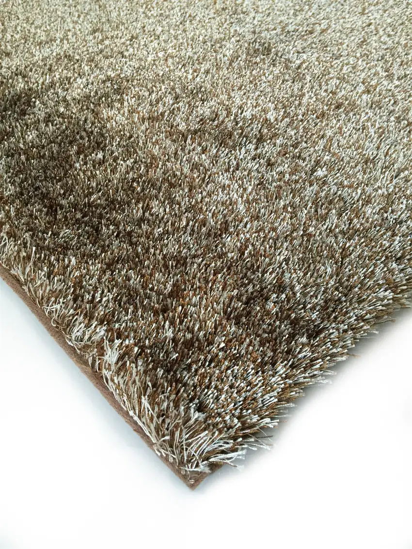Brown Shag Hand Tufted Area Rug Photo 4