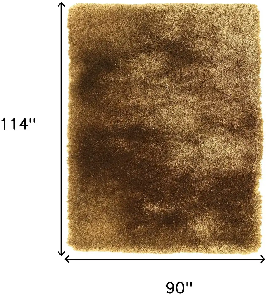Brown Shag Hand Tufted Area Rug Photo 6