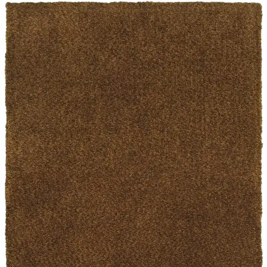 Brown Shag Tufted Handmade Stain Resistant Area Rug Photo 5
