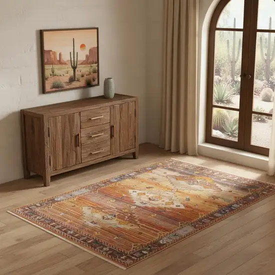 Brown Southwestern Area Rug Photo 1