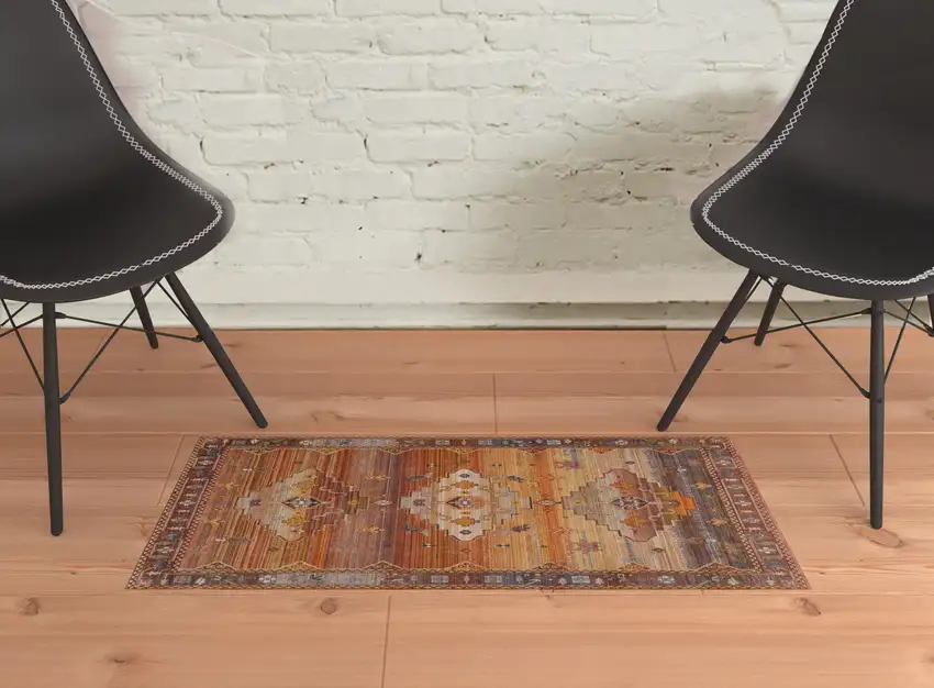 Brown Southwestern Area Rug Photo 2