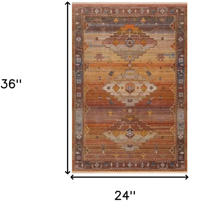 Brown Southwestern Area Rug Photo 6