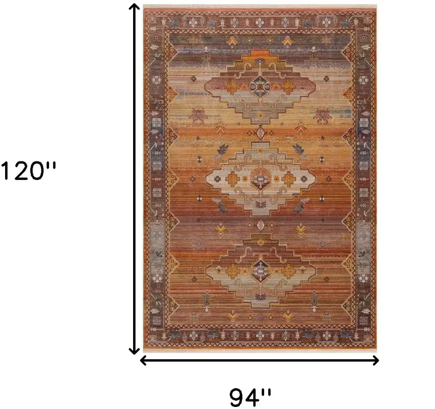 Brown Southwestern Area Rug Photo 6