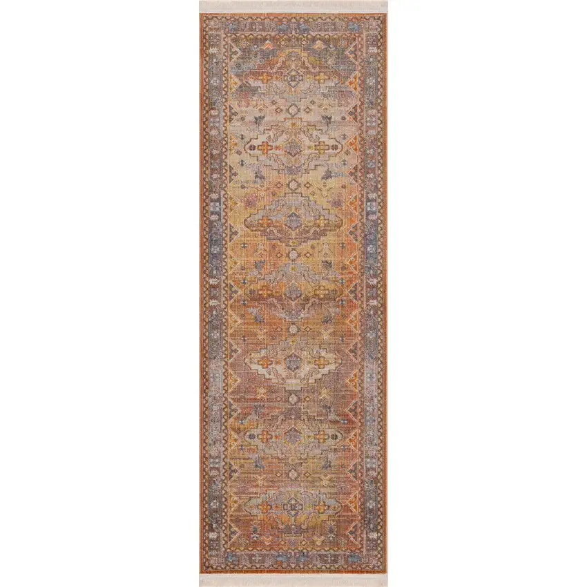Brown Southwestern Runner Rug Photo 1