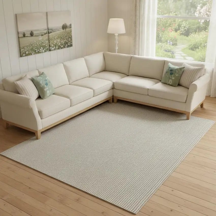 Brown Striped Area Rug Photo 1