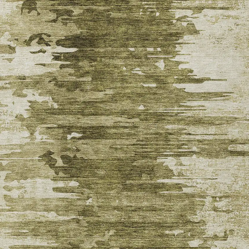 Brown Taupe And Beige Abstract Washable Indoor Outdoor Area Rug Photo 4
