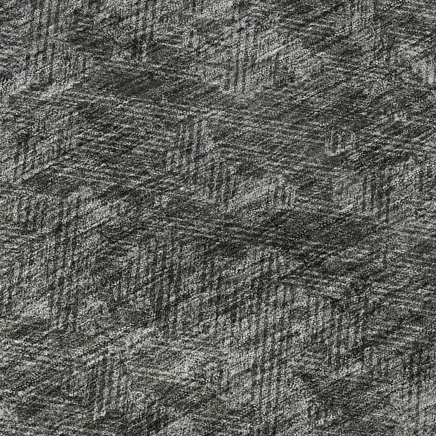 Brown Taupe And Charcoal Geometric Washable Area Rug With UV Protection Photo 9